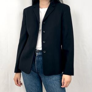 Vintage Josephine Chaus Black Single Breasted Blazer